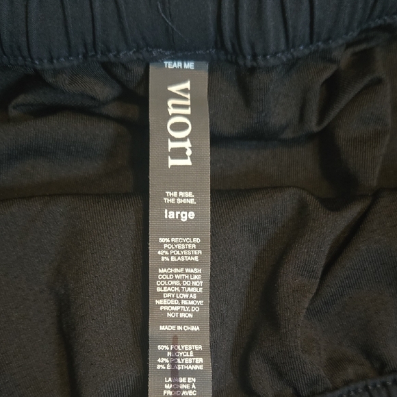 Vuori Dark Blue Athletic Shorts with White Accents - Picture 2 of 5